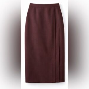 Elegant Burgundy Women's Skirt